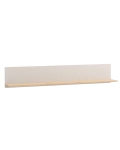 Wall shelf, Essex, oak, natural/white, 137.5x19.5xH24 cm