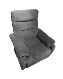 Armchair, textile upholstery, grey, 85x81xH67 cm