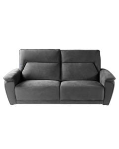 Divan, 2-vendësh, tapiceri tekstili, gri