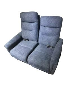 Kolltuk, 2-vendësh, tapiceri tekstili, blu e errët, 114x81xH65 cm