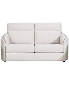 Sofa, 3-seater, with 2-electric recliner, textile upholstery, plastic feet, white, 192x92xH95 cm