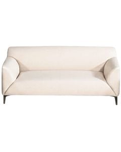 Divan, 2-vendësh, tapiceri tekstili, këmbë plastike, pana, 150x82xH79 cm
