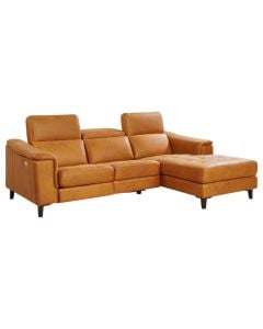 Corner sofa, right, textile upholstery, plastic feet, burgundy, 329x105xH75/96 cm