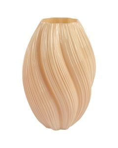 Decorative vase, glass, brown, Dia.18.5xH27 cm