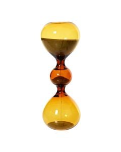 Timer, glass, brown, Dia.5.50xH14.50 cm