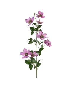 Decorative flower, polyester, green/pink, 25x13xH97 cm