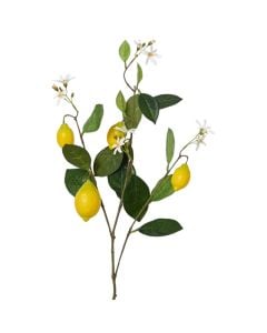 Artificial flower, polyester, green/yellow, 38x10xH86 cm