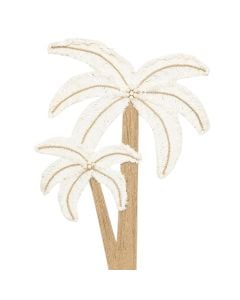 Dekorues muri, Palm, poliestër/mdf, e bardhë/floriri, 55.5x2xH76 cm