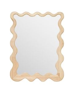 Pasqyrë, Brooke, mdf/xham, druri natyrale, 48x1.8xH60 cm