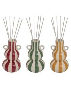 Aromatik ambienti, Cheri, dolomit, kanellë dhe portokall/jasemin/trëndafil, 9.2x9.2xH26 cm