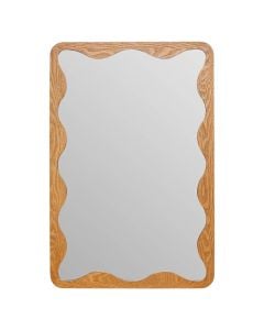 Mirror, Tiny, glass/mdf frame, natural wood, 61x2.5xH91.4 cm