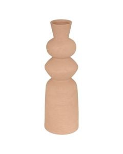 Decorative vase, Ezia, dolomite, light brown, Dia.15xH48 cm