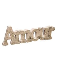 Decorative object, Lovena, mango wood, natural wood, 30x2xH10 cm