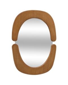 Mirror, Antoine, plywood frame, dark brown, 40x2.4xH58 cm