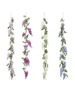 Garland, Wisteria, polyester, assorted, 20x10xH178 cm
