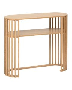 Console, Slat, mdf, natural wood,100x35xH85 cm
