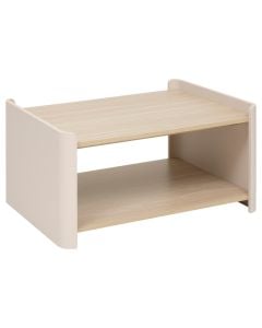 Tavolinë mesi, Roundy, mdf, bezhë, 80x60xH40 cm