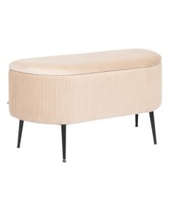 Trunk bench, Solaro, mdf/plywood, beige, 100x40xH53 cm