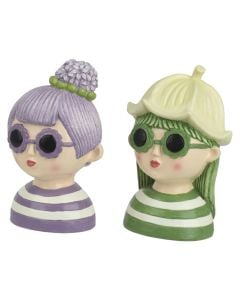 Decorative object, Girl, polyresine, assorted, 12.5x14.5xH22 cm