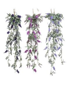 Artificial flower, Lavendeer, polyester, assorted, 10x80xH10 cm