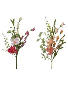 Artificial flower, Rose, polyester, multicolor, 20x5xH45 cm