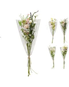 Artificial flower bouqet, polyester, assorted, 15x15xH68 cm