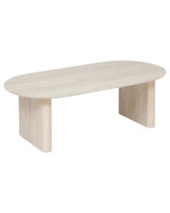 Tavolinë mesi, Anaya Travrnt Ef, MDF, bezhë e lehtë, 60x120xH40 cm
