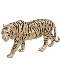 Decorative object, Tiger, polyresine, gold, 66x14xH31 cm