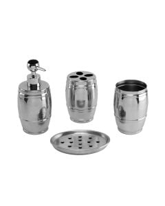 Set aksesoresh tualeti inoksi statik  202# 4 cop (0.5mm). forme veze