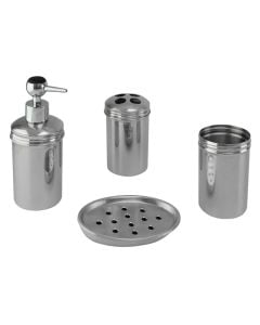 S/S bathroom accessories 202# Set of 4 pcs (0.5mm)