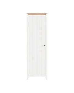 Side cabinet, Bedford, MDF and melamine, opaque white/artisan oak, 60x40xH191 cm