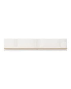 Shelf, Aberdeen, MDF and melamine, opaque white/light port oak, 128x19.5xH24 cm