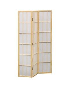 Room divider, Sandai, paulownia, white/brown, 112.5x1.7xH170 cm