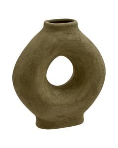 Vazo dekoruese, Brea, dolomit, e gjelbërt, 30.5x11xH33.5 cm
