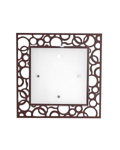 Wooden celing lamp E27 2x60W 40x40xH7.5cm