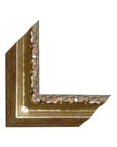Wooden moulding decor  1068/ gold+Bit color 5x3.8cm, 3ml