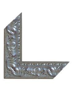 Wooden moulding decor  ADG/14  silver color 4x3cm, 3ml