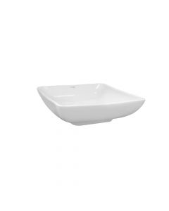 White, Cabinet mounted, Porcelain, , Basin, 40x40xH12 cm