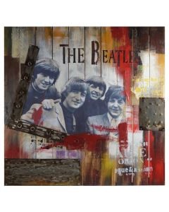 Hand made oil painting,  THE BEATLES , 100x100 cm