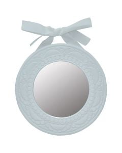 Pasqyrë, kornizë MDF, e bardhë, Dia.26 cm