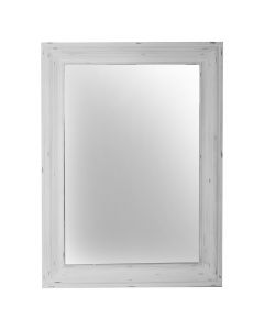Pasqyrë, kornizë druri, e bardhë, 78x3.8xH 108 cm