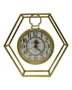 Iron table clock, 28x28x7 cm
