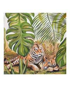 Pikturë origjinale, punim dore në vaj, Jungle life  , 100X100 cm
