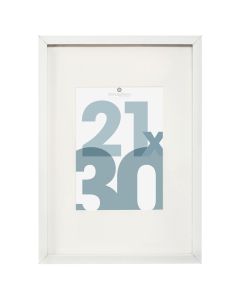 Kornizë foto, Manu, mdf/xham, e bardhë, 21x30 cm