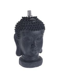 Oil lamp, Buddha, magnesium oxide, black, 26xH44 cm