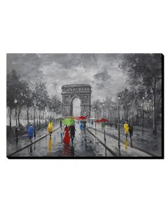 Pikturë, Paris, Arc de Triomphe, punuar me dorë, në kanavacë, 120x80 cm