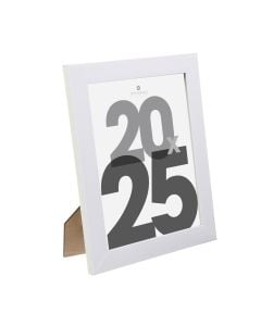 Photo frame, Lise, mdf/polystyrene, white, 25x1.5xH30cm