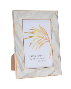 Photo frame, polypropylene, marble effect, 14xH19 cm