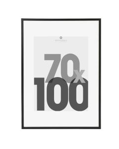 Photo frame, Eva, mdf/glass, black, 70x100 cm