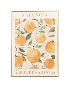 Printed picture ''Valencia'', kornizë MDF, orange/white, 70 x 100 cm